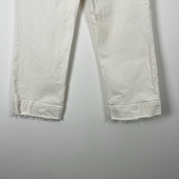 Abercrombie & Fitch The Crop Wide Leg Ultra High Rise 5 Pocket Raw Hem Womens 26 - Picture 6 of 10